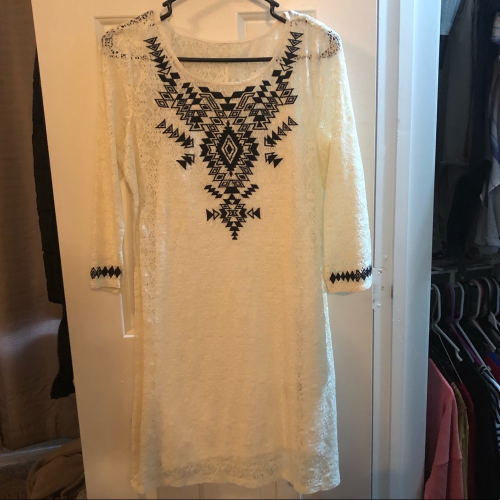 Express White Lace Dress
